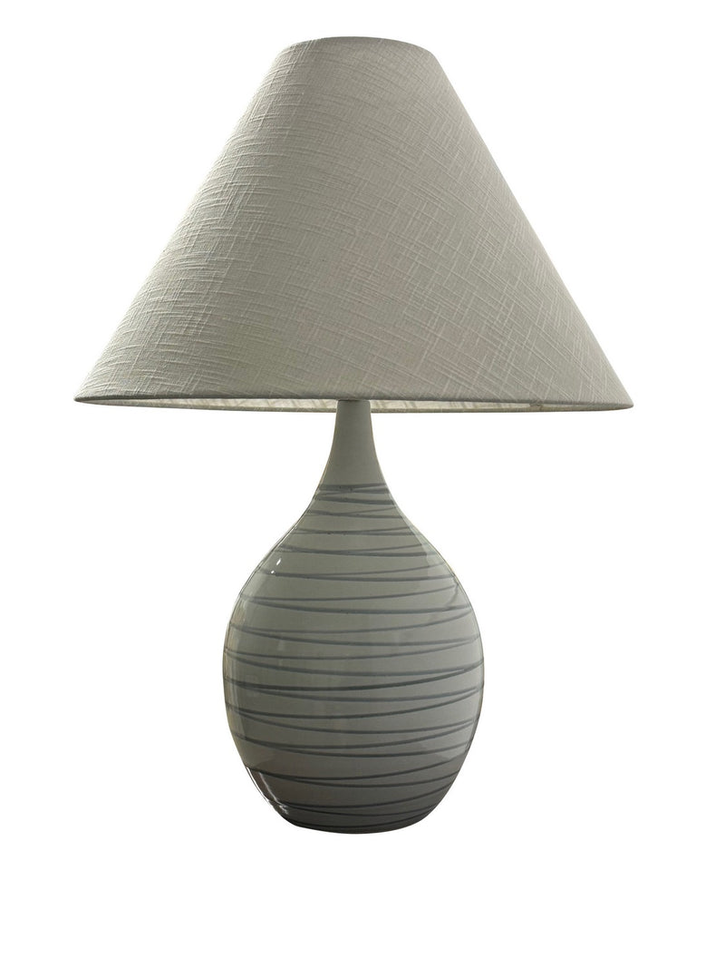 House of Troy GS300-PL One Light Table Lamp, Pearl Blue