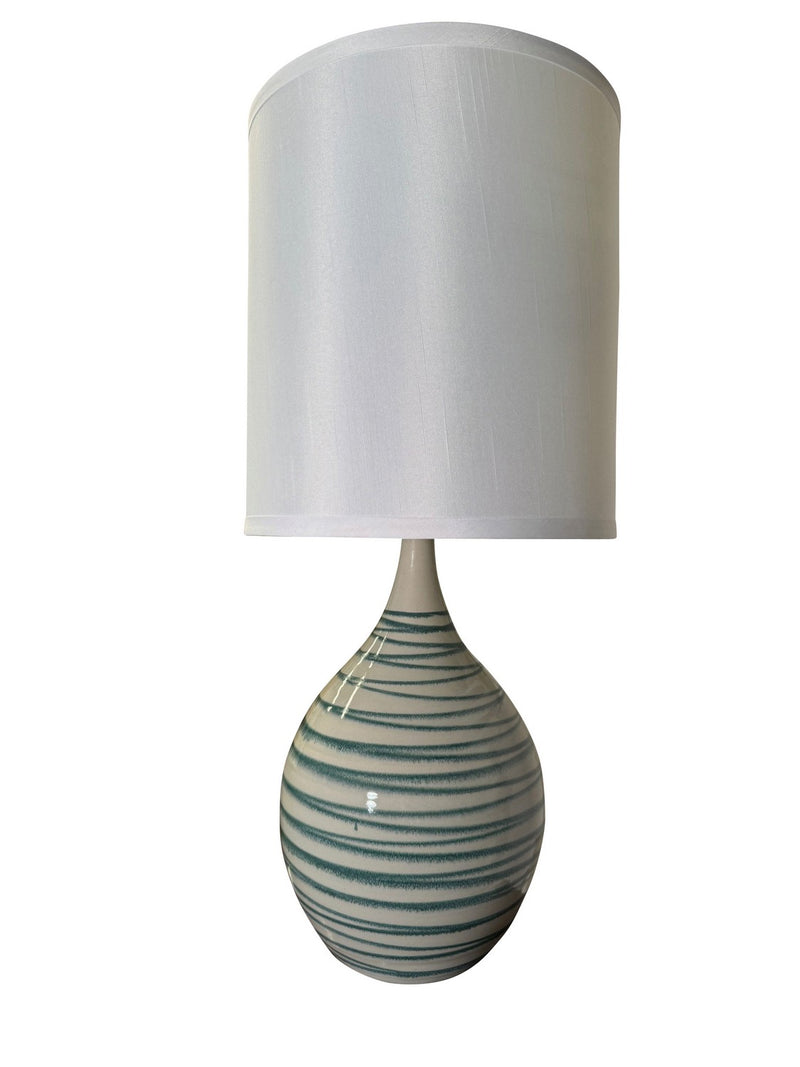 House of Troy GS301-EW One Light Table Lamp, Emerald Wave