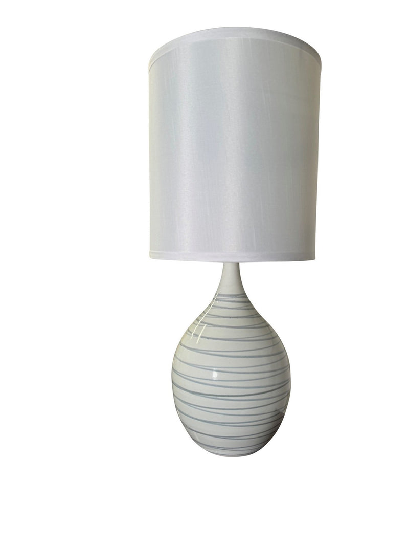 House of Troy GS301-PL One Light Table Lamp, Pearl Blue