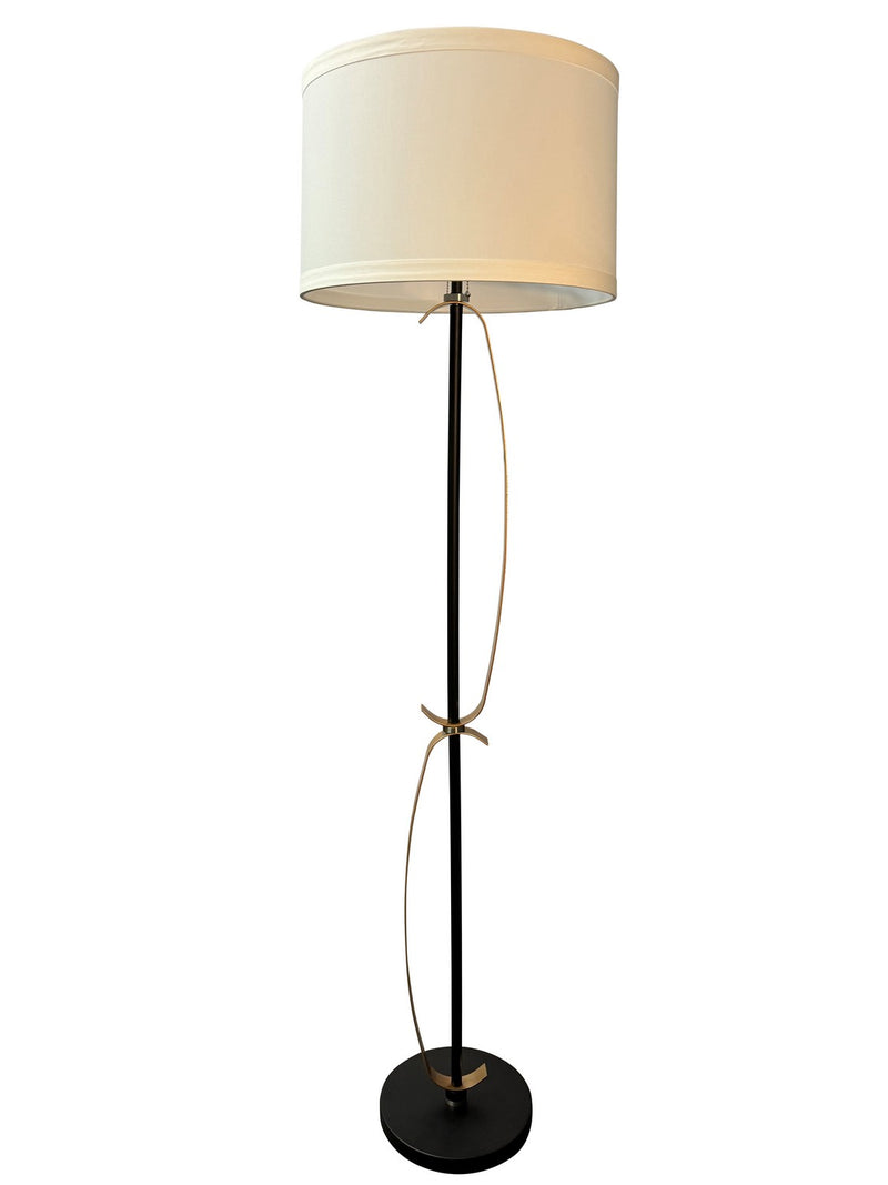 House of Troy LY703-BLKHG LED Floor Lamp, Black/Heritage Gold