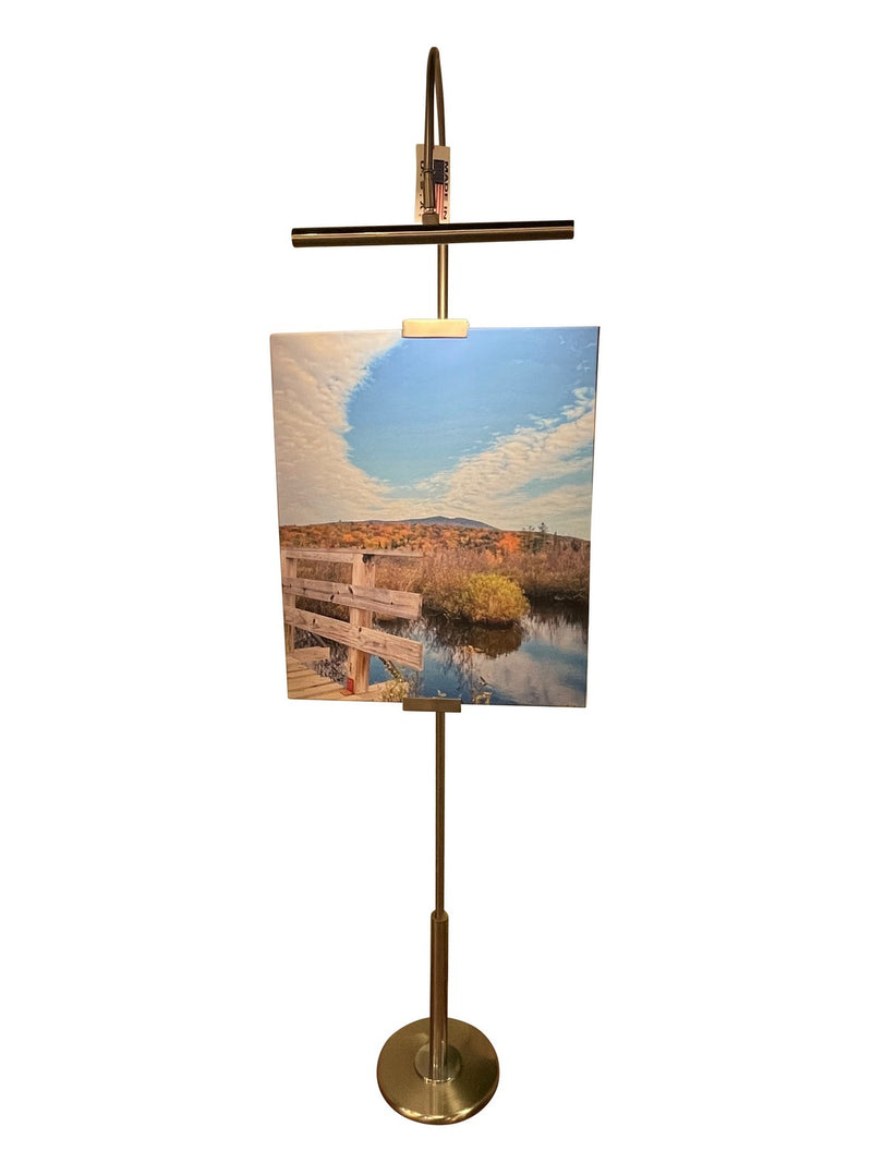 House of Troy RN302-SN LED Floor Lamp, Satin Nickel