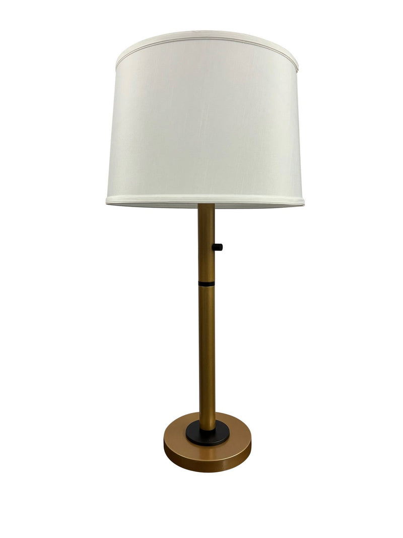 House of Troy RU750-HGBLK Three Light Table Lamp, Heritage Gold/Black