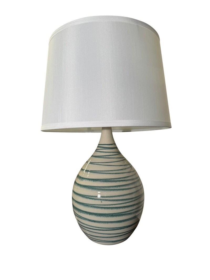 House of Troy GS302-EW One Light Table Lamp, Emerald Wave