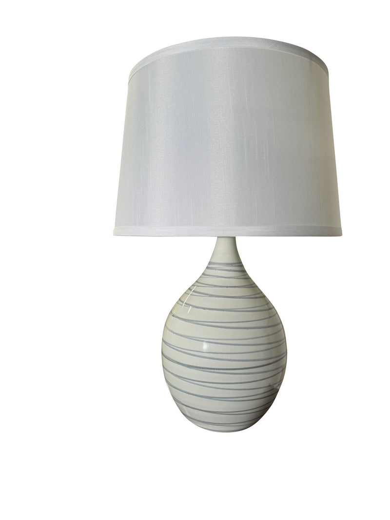 House of Troy GS302-PL One Light Table Lamp, Pearl Blue