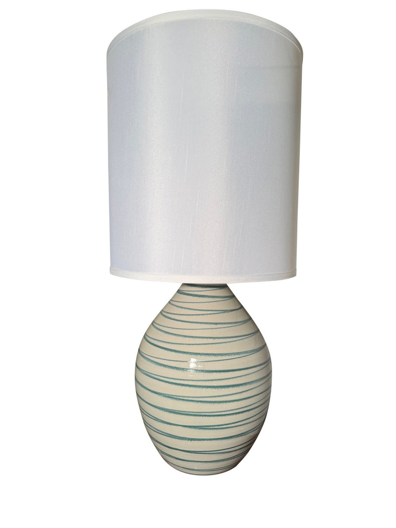 House of Troy GS401-EW One Light Table Lamp, Emerald Wave