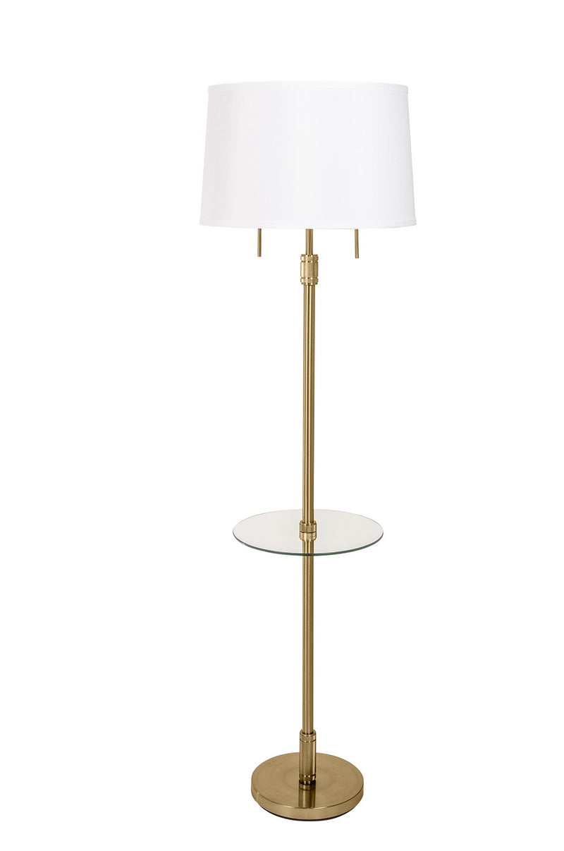 House of Troy KL302-BB Two Light Floor Lamp, Brushed Brass