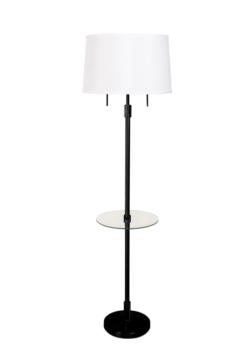 House of Troy KL302-BLK Two Light Floor Lamp, Black