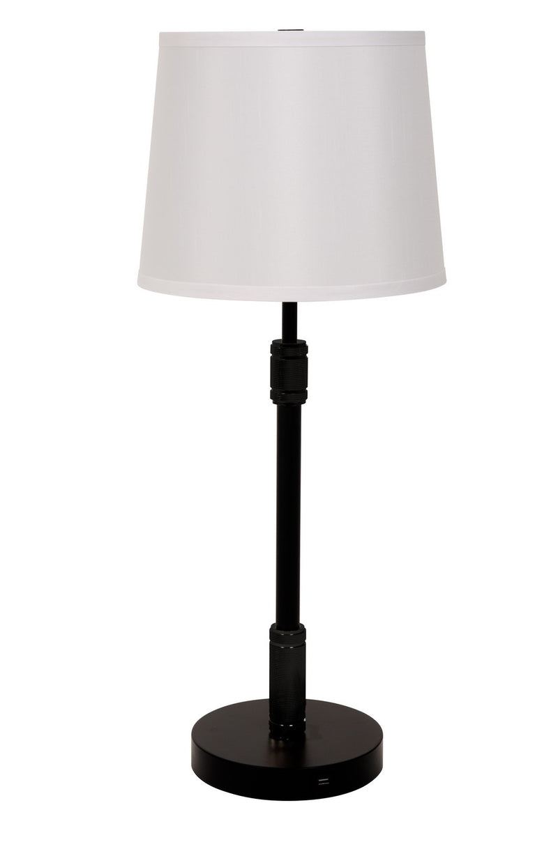 House of Troy KL350-BLK One Light Table Lamp, Black
