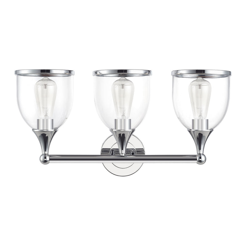Livex Lighting 14133-05 Three Light Vanity Sconce, Polished Chrome