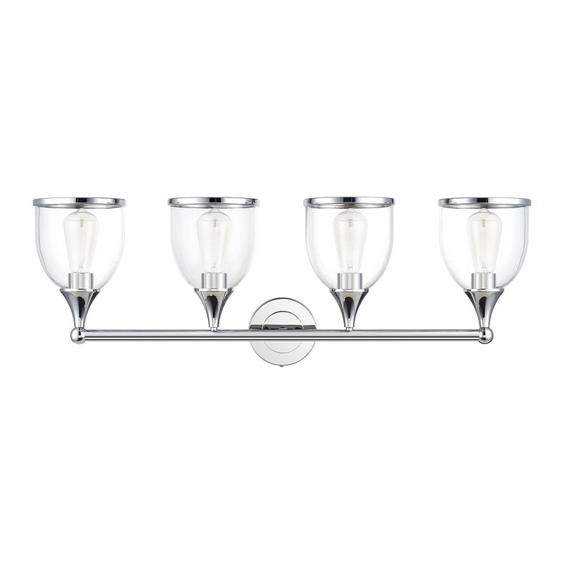Livex Lighting 14134-05 Four Light Vanity Sconce, Polished Chrome