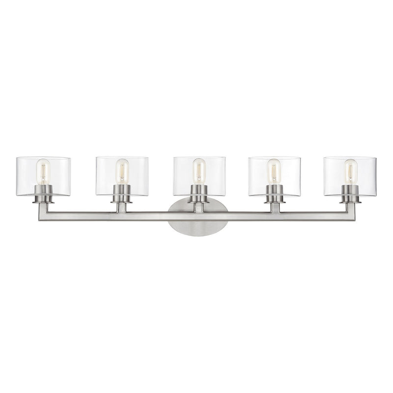 Livex Lighting 17915-91 Five Light Vanity Sconce, Brushed Nickel