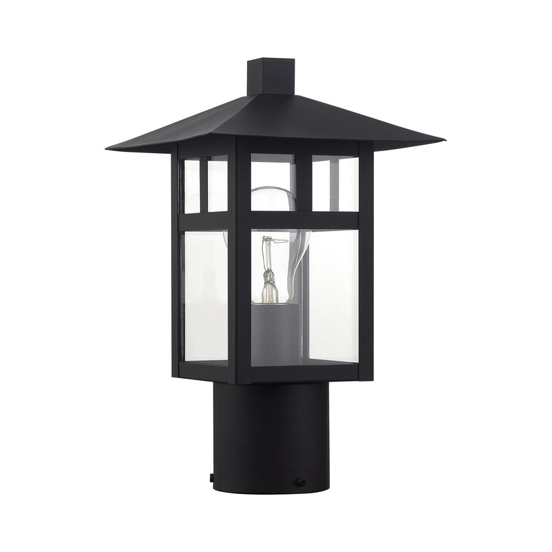 Livex Lighting 21324-14 One Light Outdoor Post Top Lantern, Textured Black