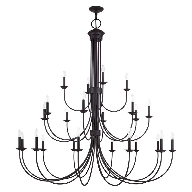 Livex Lighting 42686-07 24 Light Foyer Chandelier, Bronze
