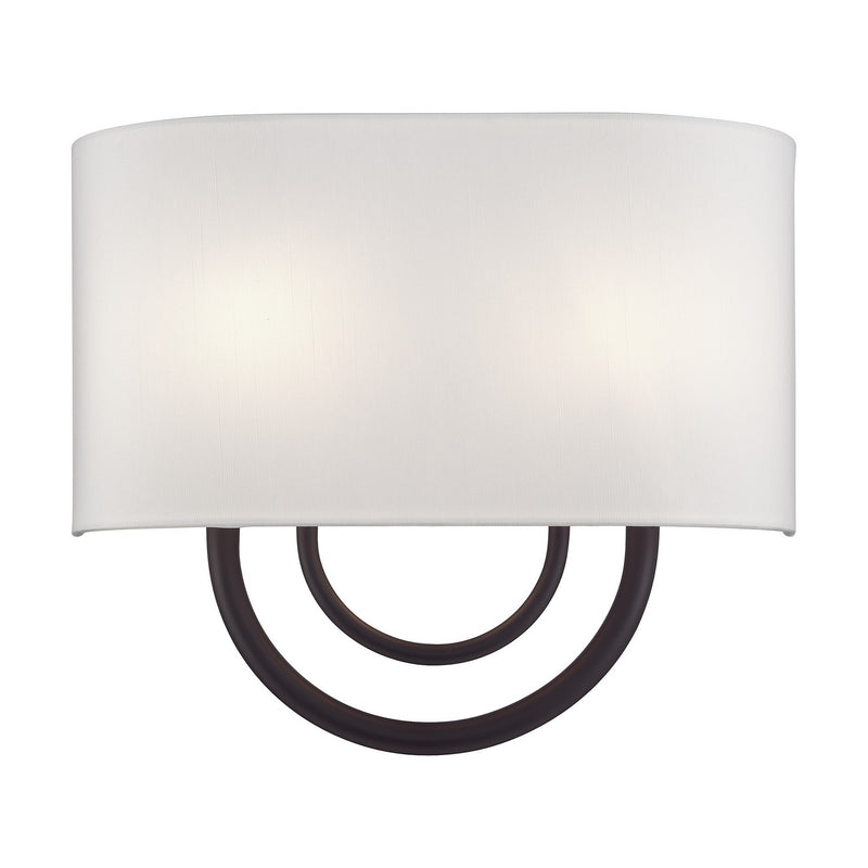 Livex Lighting 42892-07 Two Light Wall Sconce, Bronze