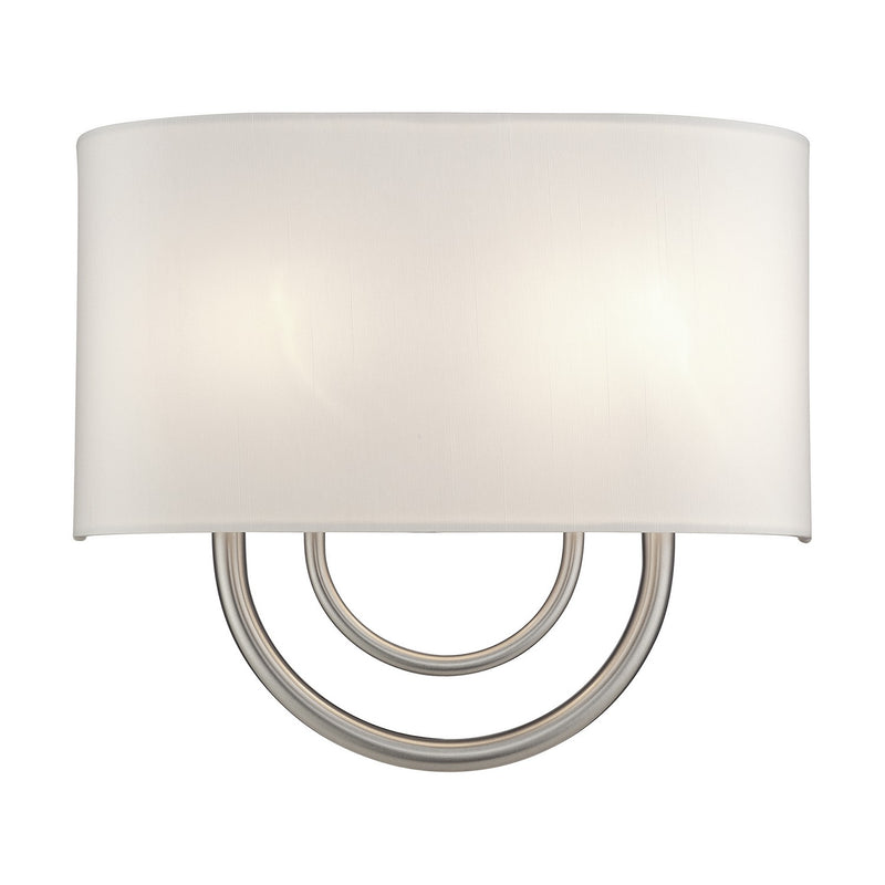 Livex Lighting 42892-91 Two Light Wall Sconce, Brushed Nickel