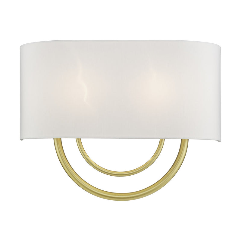 Livex Lighting 42893-33 Two Light Wall Sconce, Soft Gold