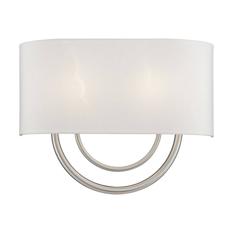 Livex Lighting 42893-91 Two Light Wall Sconce, Brushed Nickel