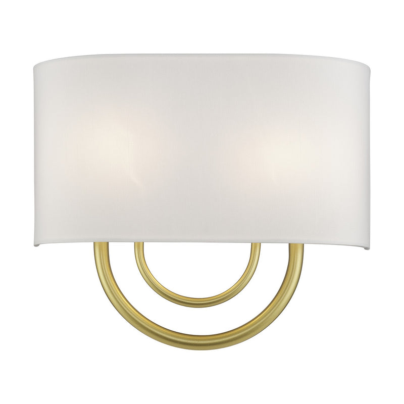Livex Lighting 42892-33 Two Light Wall Sconce, Soft Gold
