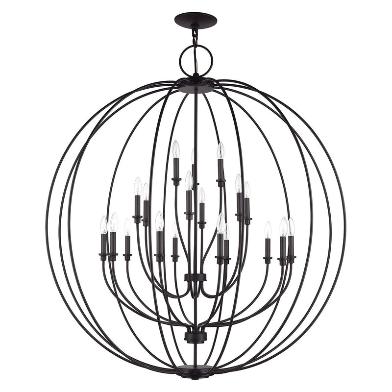 Livex Lighting 46991-07 19 Light Foyer Chandelier, Bronze