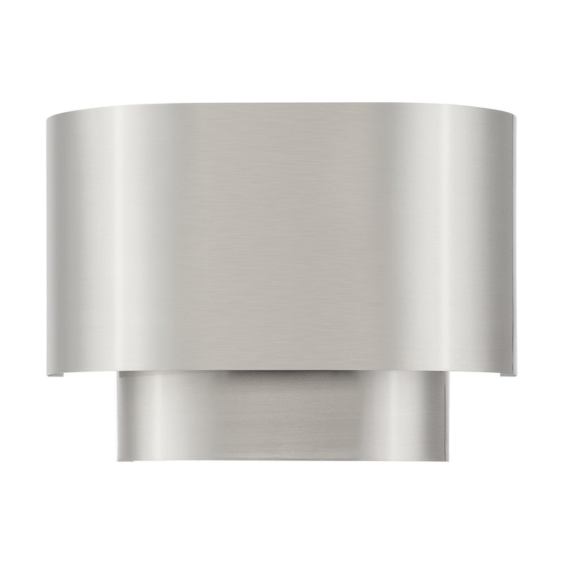 Livex Lighting 50299-91 One Light Wall Sconce, Brushed Nickel