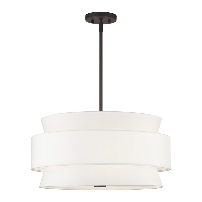 Livex Lighting 60025-07 Five Light Pendant Chandelier, Bronze