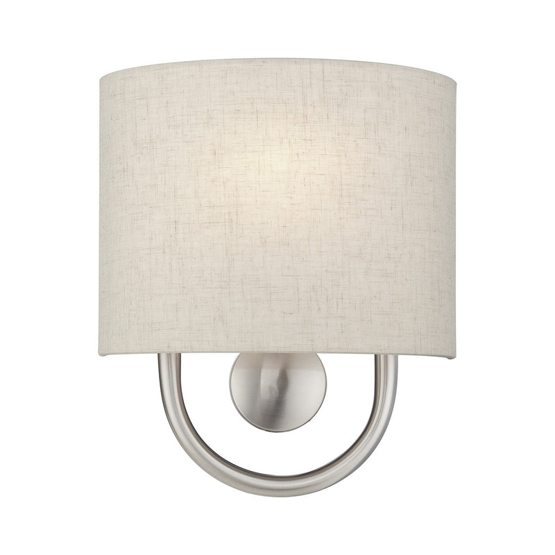 Livex Lighting 60271-91 One Light Wall Sconce, Brushed Nickel