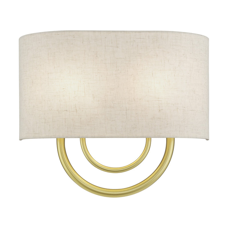 Livex Lighting 60272-33 Two Light Wall Sconce, Soft Gold