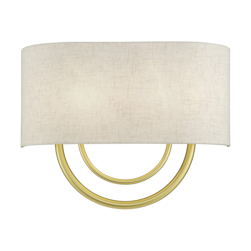 Livex Lighting 60273-33 Two Light Wall Sconce, Soft Gold