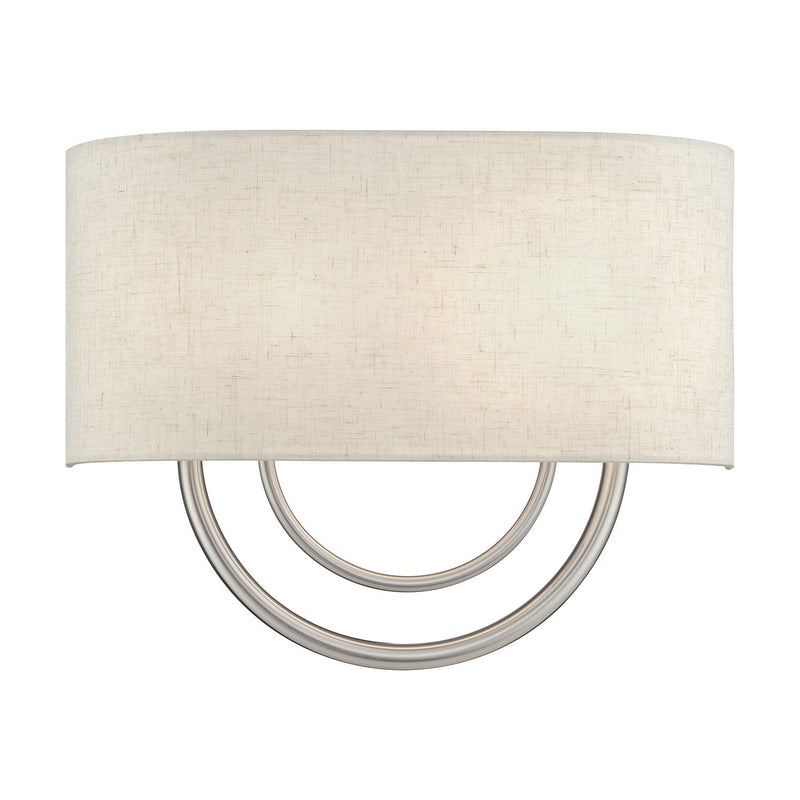 Livex Lighting 60273-91 Two Light Wall Sconce, Brushed Nickel