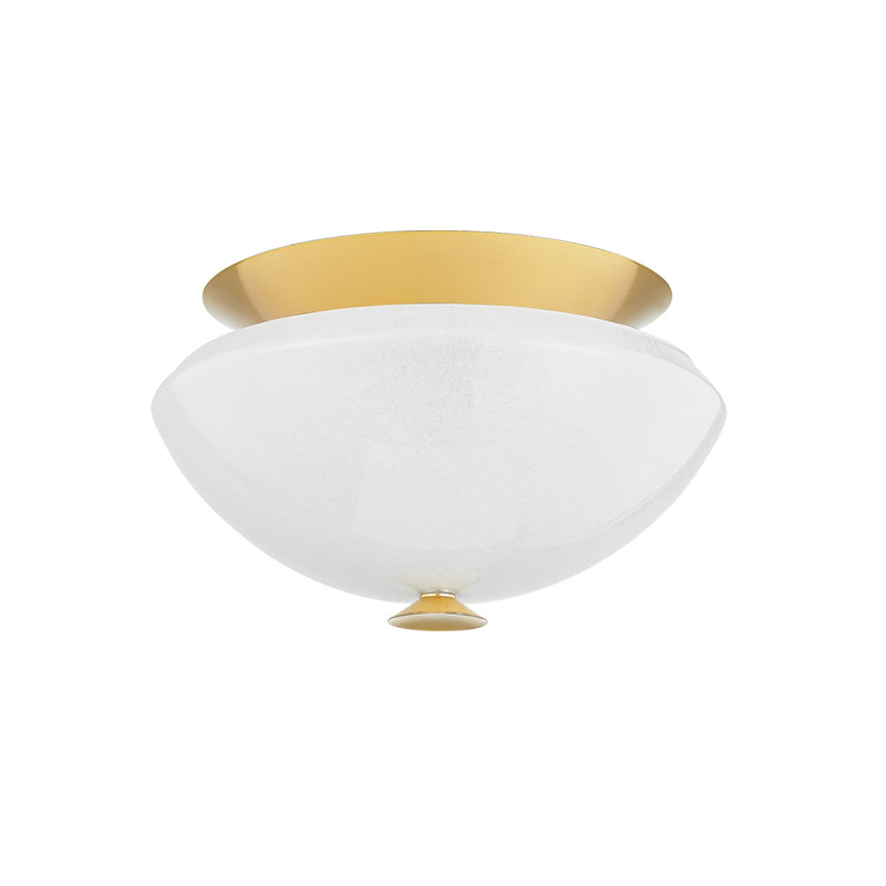 Hudson Valley 1102-AGB Two Light Flush Mount, Aged Brass/Soft White
