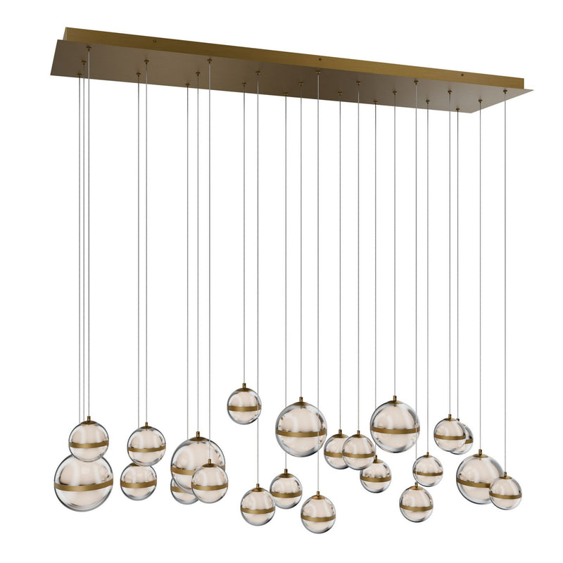 W.A.C. Lighting PD-77523L-AB LED Chandelier, Aged Brass