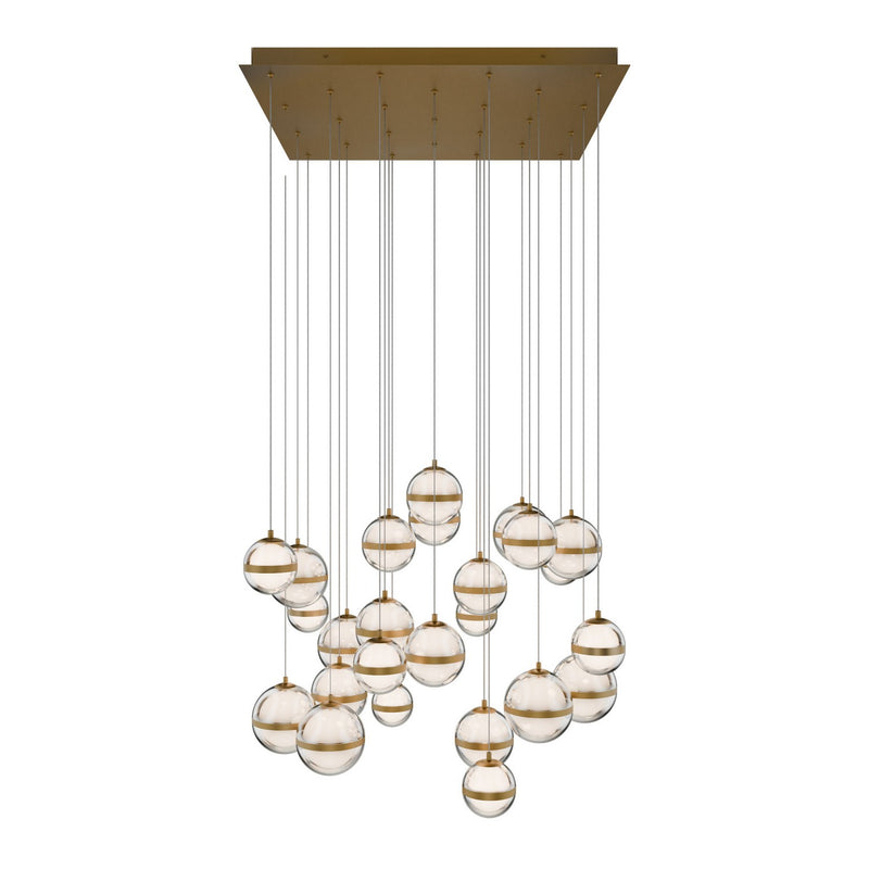 W.A.C. Lighting PD-77525S-AB LED Chandelier, Aged Brass