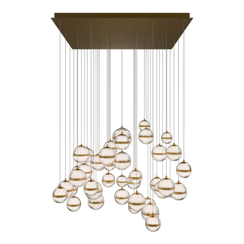 W.A.C. Lighting PD-77541S-AB LED Chandelier, Aged Brass