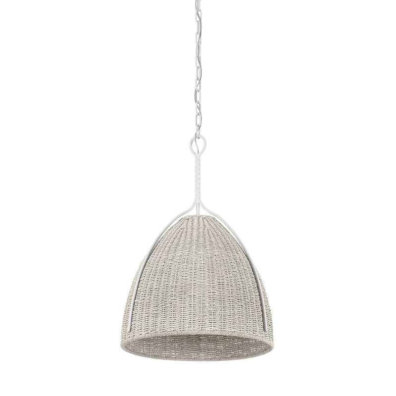 Hudson Valley 1718-WP One Light Pendant, White Plaster