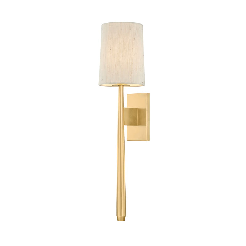 Hudson Valley 1771-AGB One Light Wall Sconce, Aged Brass