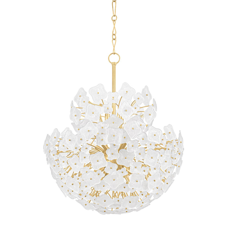 Hudson Valley 5613-VGL 13 Light Chandelier, Vintage Gold Leaf