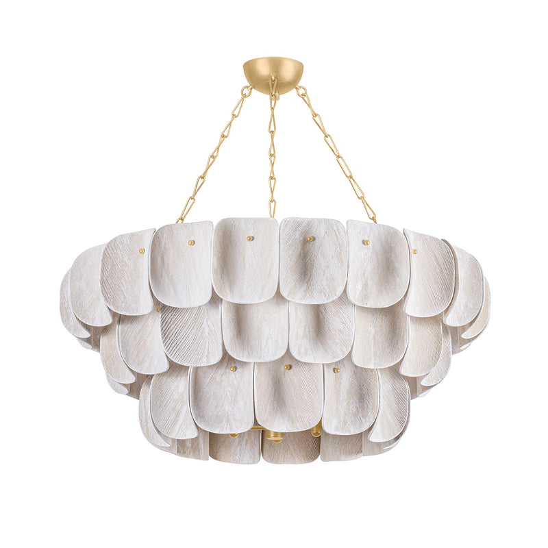 Hudson Valley 6641-VGL 16 Light Chandelier, Vintage Gold Leaf