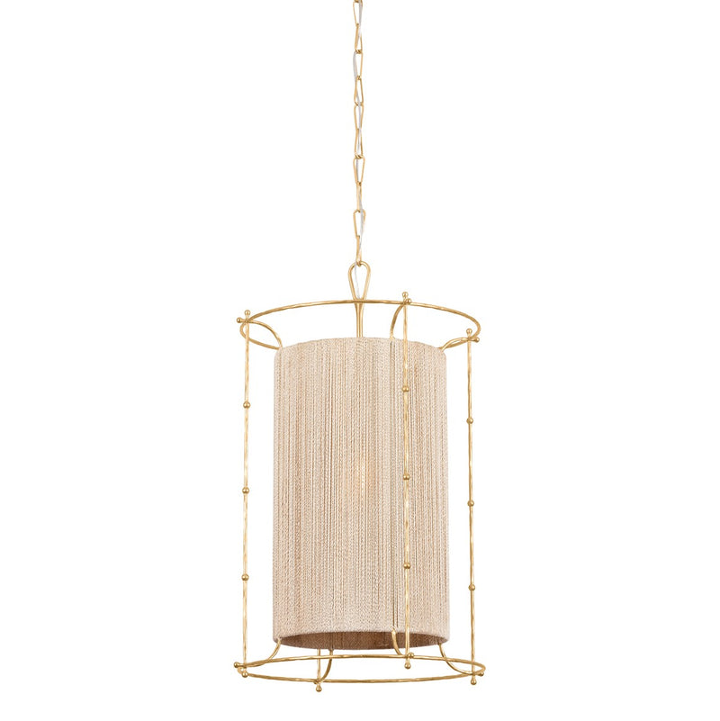 Hudson Valley 8020-VGL One Light Lantern, Vintage Gold Leaf