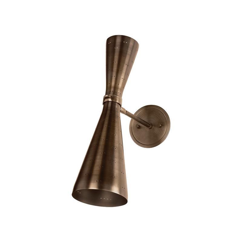 Hudson Valley 8122-HB Two Light Wall Sconce, Historic Bronze