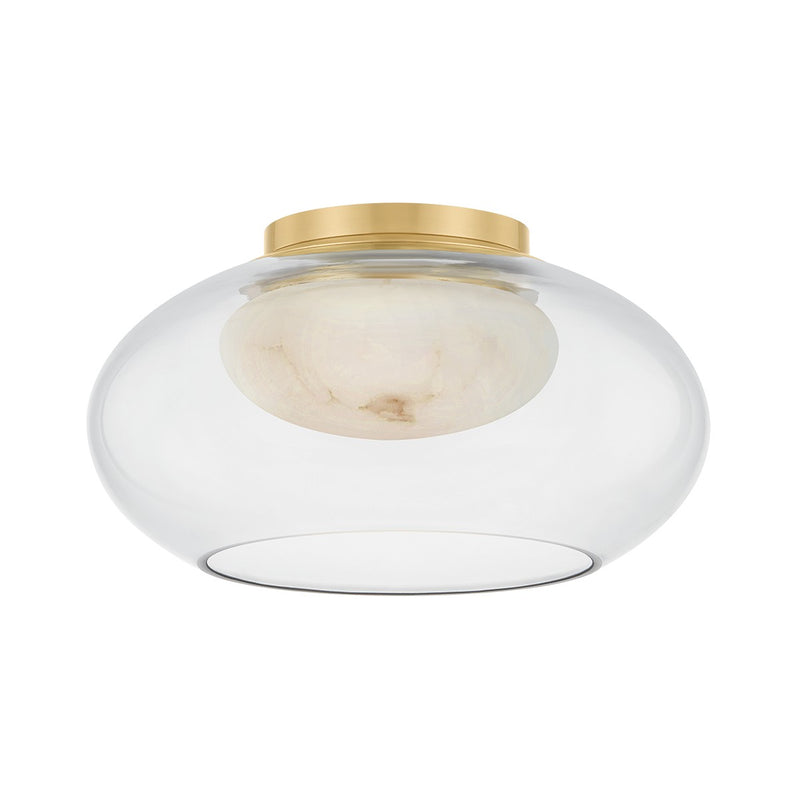 Hudson Valley 9013-AGB LED Flush Mount, Aged Brass