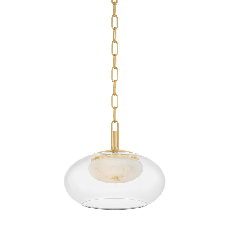 Hudson Valley 9014-AGB LED Pendant, Aged Brass