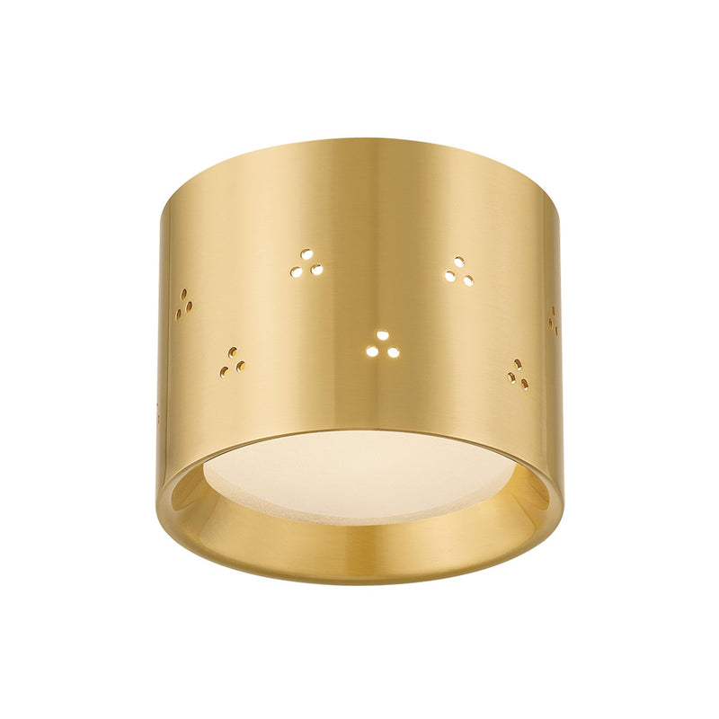 Hudson Valley CB2405-AGB LED Flush Mount, Aged Brass