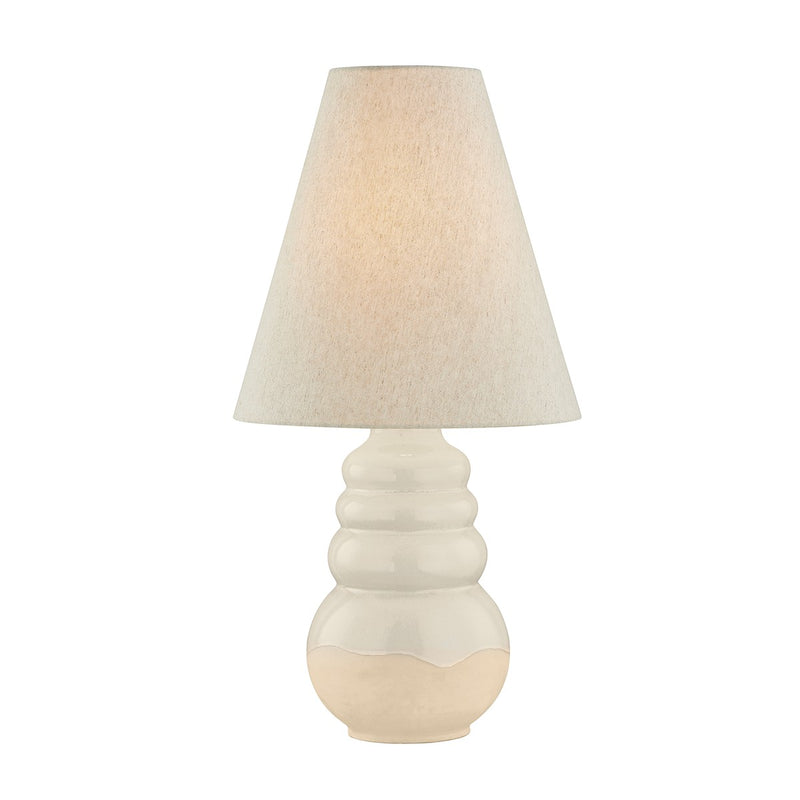 Hudson Valley CBL8230-AGB/CEW One Light Table Lamp, Aged Brass/Ceramic Elemental White