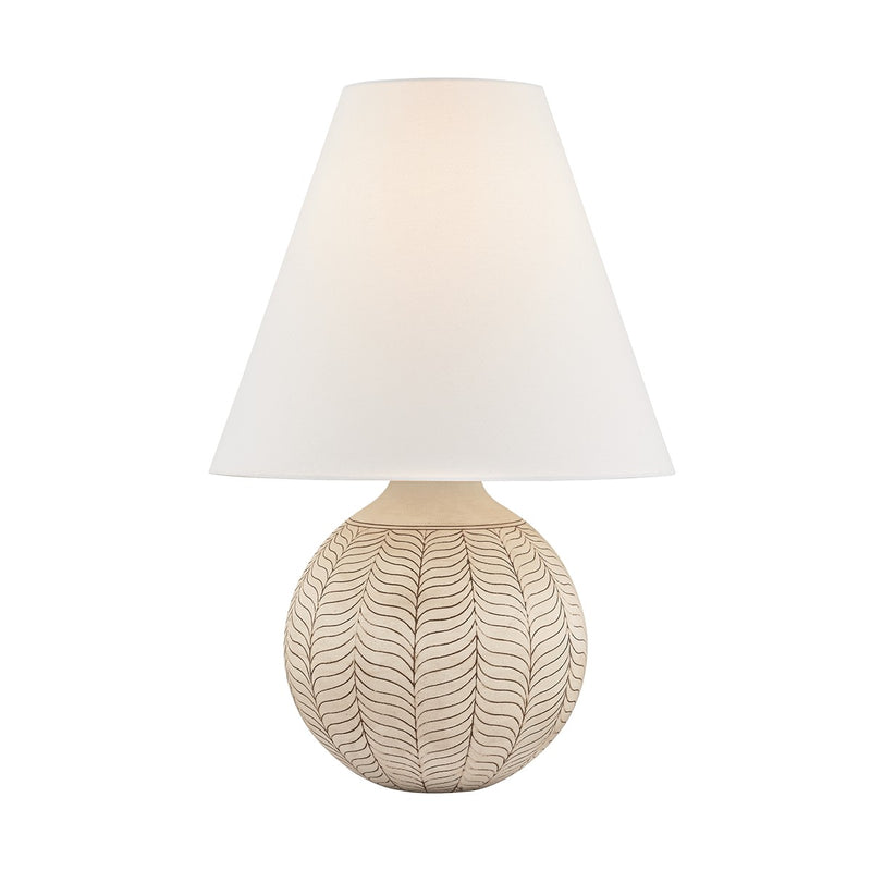 Hudson Valley CBL9430-AGB/CIP One Light Table Lamp, Aged Brass/Ceramic Ivory Petal
