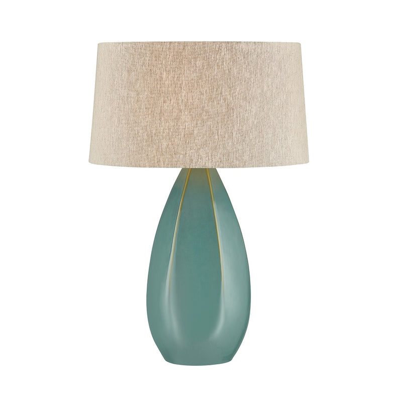 Hudson Valley L7730-AGB/CNW One Light Table Lamp, Aged Brass/Ceramic Celadon Wash