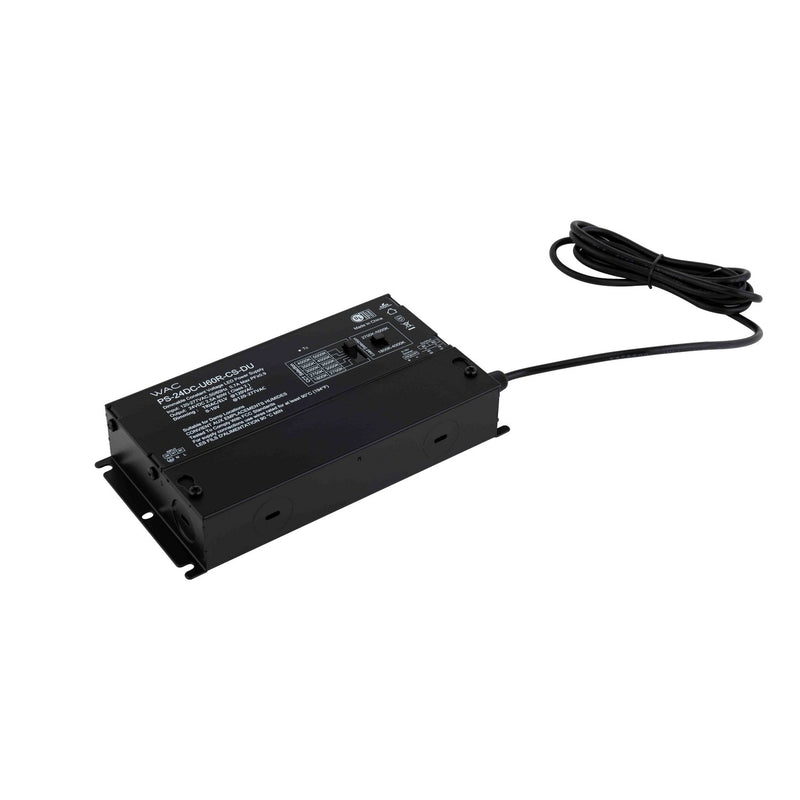 W.A.C. Lighting PS-24DC-U60R-CS-DU Remote Power Supply, BLACK