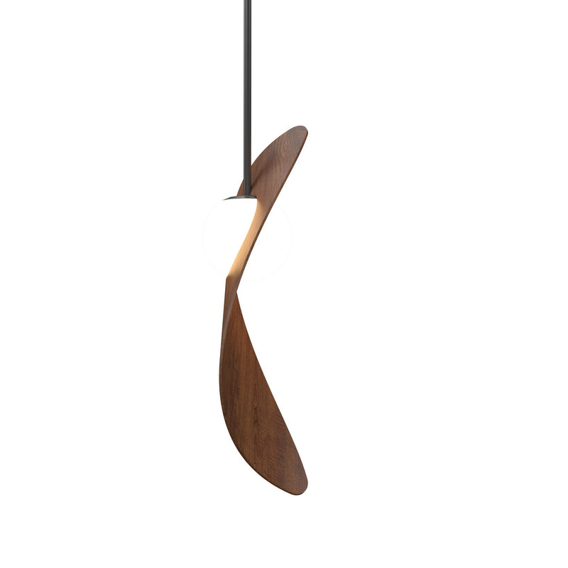 Accord Lighting 1511.06 One Light Pendant, Imbuia