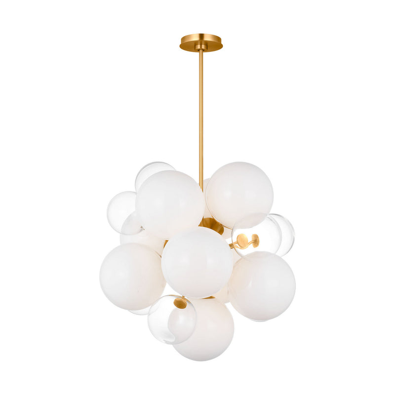 Visual Comfort Studio KSC1109BBS Nine Light Chandelier, Burnished Brass
