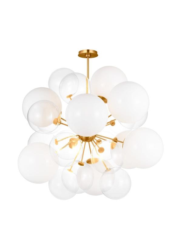Visual Comfort Studio KSC1119BBS Nine Light Chandelier, Burnished Brass