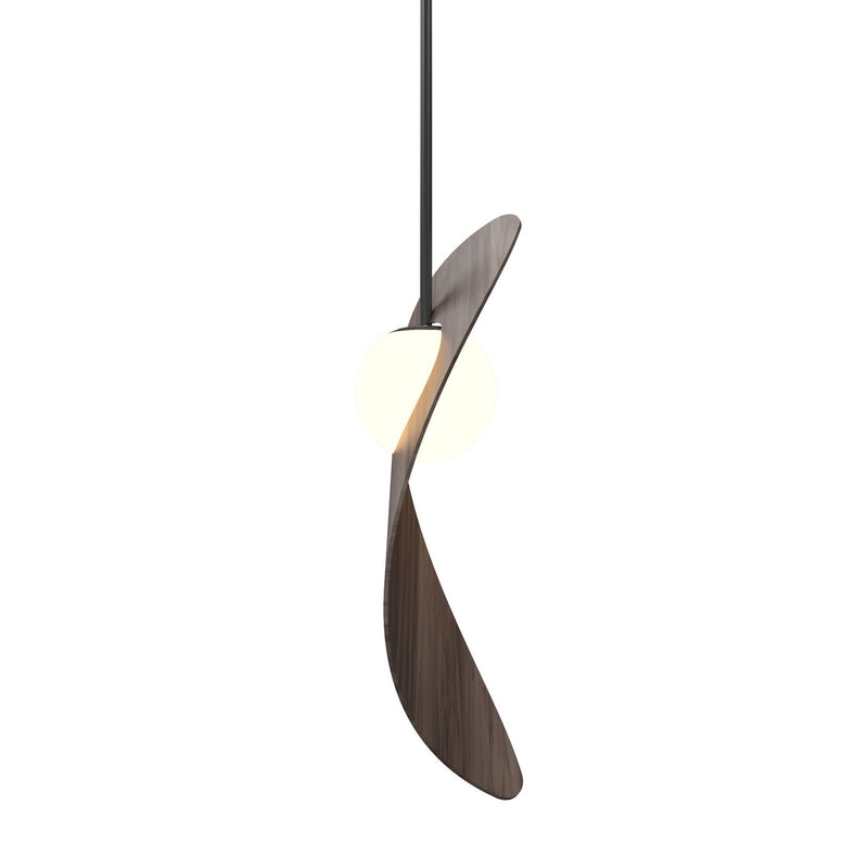 Accord Lighting 1511.18 One Light Pendant, American Walnut